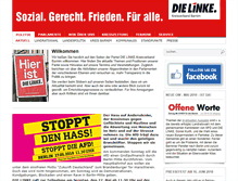 Tablet Screenshot of dielinke-barnim.de